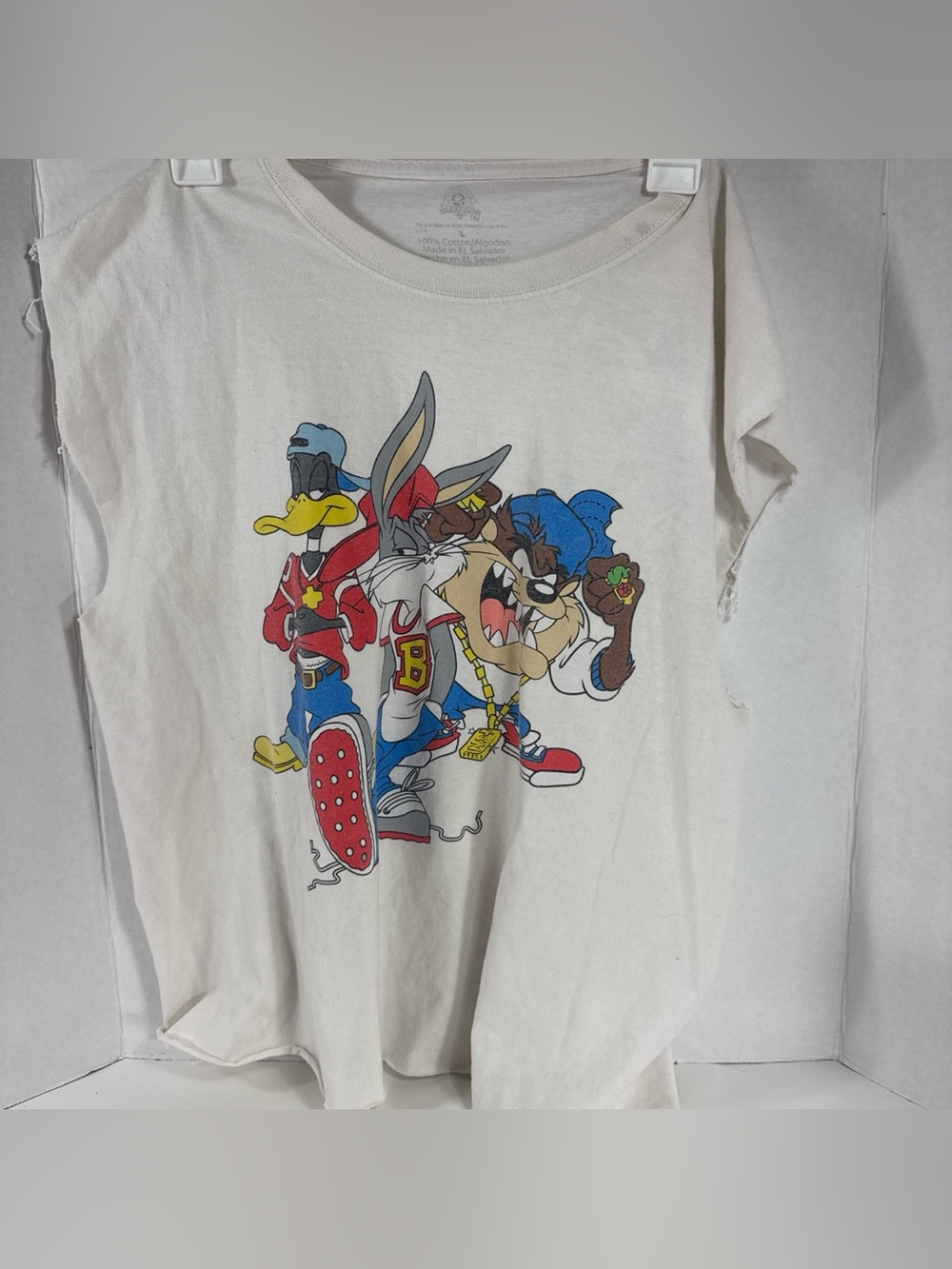 Women’s White Cartoon Character Graphic Tee
